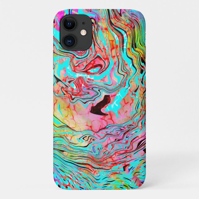 Tranquillity Abstract Fluid Art     Case-Mate iPhone Case (Back)