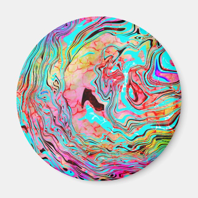 Tranquillity Abstract Fluid Art    Magnet (Front)