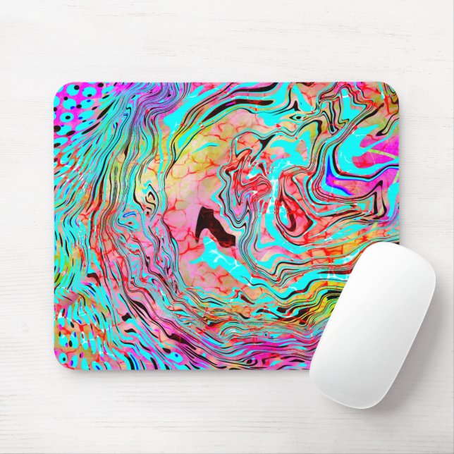 Tranquillity Abstract Fluid Art  Mouse Pad (With Mouse)