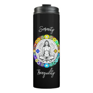 Tranquillity and Serenity Peaceful Meditation Thermal Tumbler