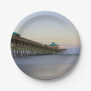 Tranquillity At Folly Paper Plate