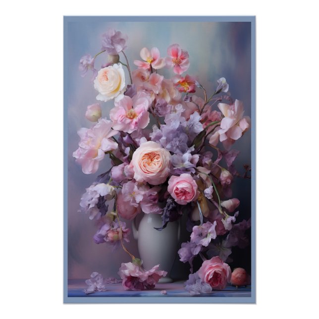 Tranquillity Bouquet, beautiful flowers, Poster (Front)