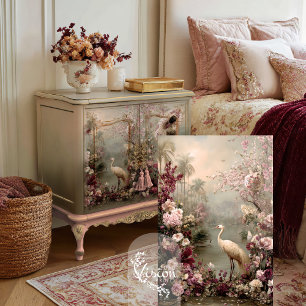 Tranquillity Chinoiserie Bird Floral Romance Tissue Paper