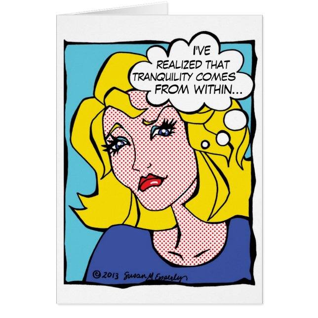 Tranquillity Comic Book Woman Massage Therapy (Front)