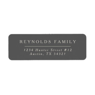 Tranquillity Return Address Label