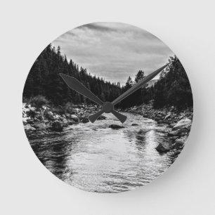 "Tranquillity" Round Clock