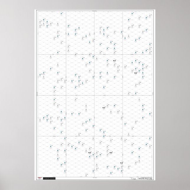 Tranquillity Sector Poster Map for Clement Sector (Front)