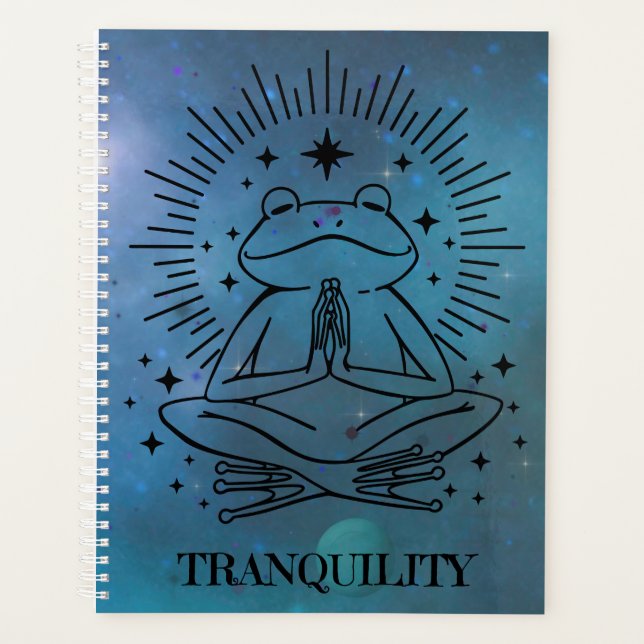 Tranquillity Yoga Frog Planner (Front)
