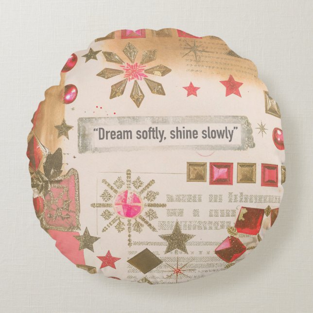 Tranquilly Slow Day – Light Edition Round Pillow (Front)