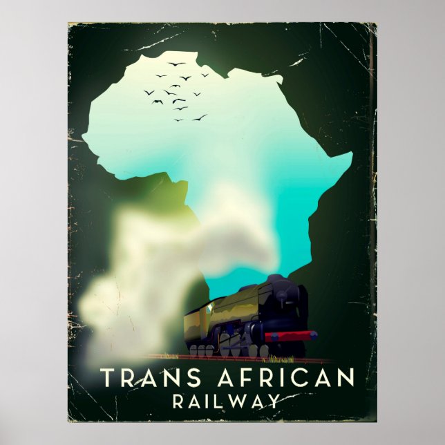 Trans African Railway Travel poster (Front)