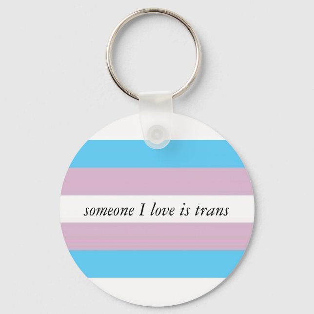 Trans ally keychain (Front)