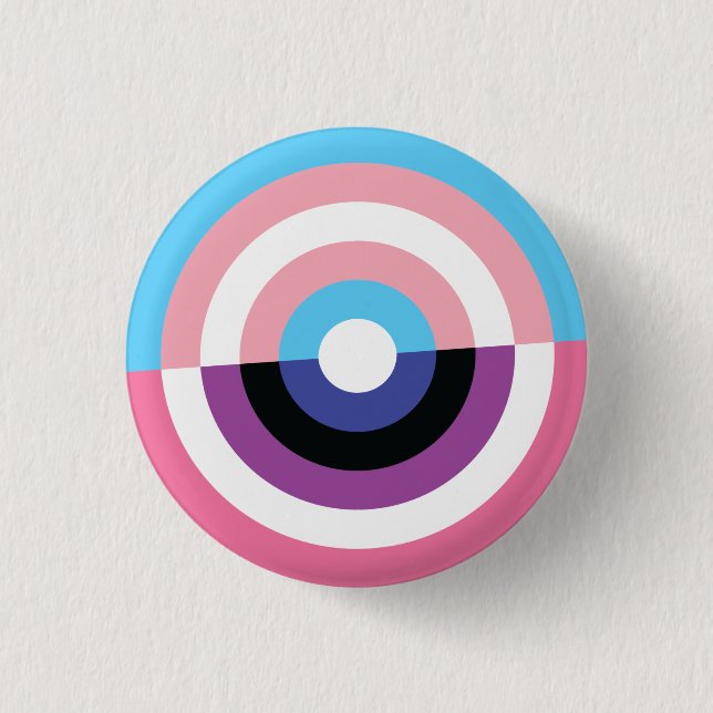 Trans and Genderfluid Pride Button (Front)