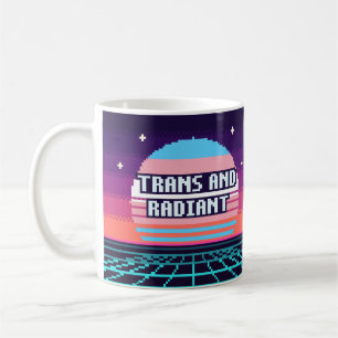 Trans And Radiant Pride Pixel Mug