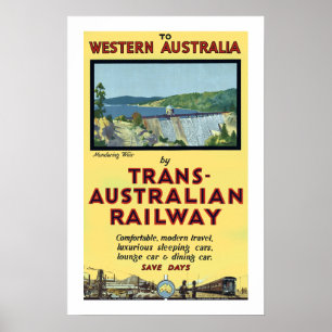 Trans Australian Railway Poster