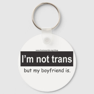 Trans Boyfriend Square Keychain