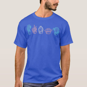 Trans Cactus Succulent Plants Transgender Pride Fl T-Shirt