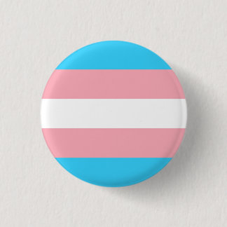 trans flag 3 cm round badge