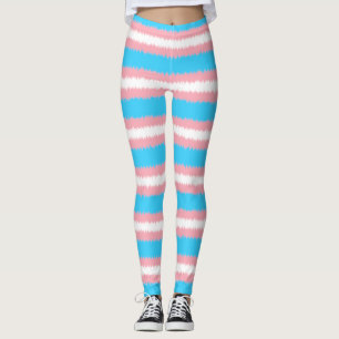 Trans Flag Narrow Stripe Leggings