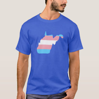Trans Flag West Virginia LGBT Pride Support retro T-Shirt