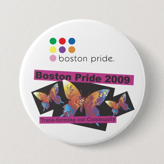 Trans-form Large 7.5 Cm Round Badge (Front)