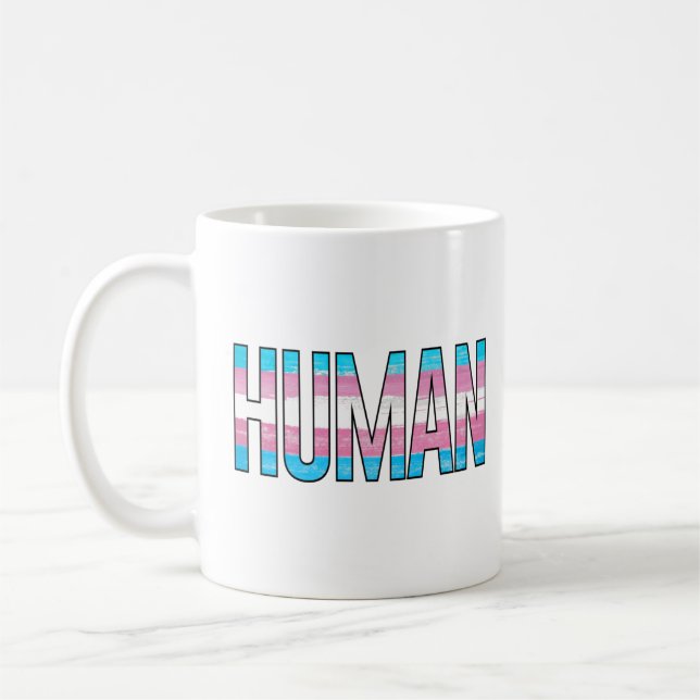 Trans Human Coffee Mug (Left)