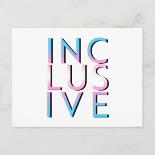 Trans Inclusive Colours Postcard