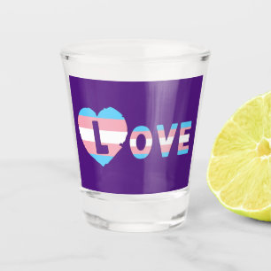 Trans LOVE Shot Glass