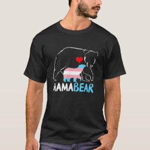 Trans Mama Bear Proud Mum Rainbow Transgender Moth T-Shirt