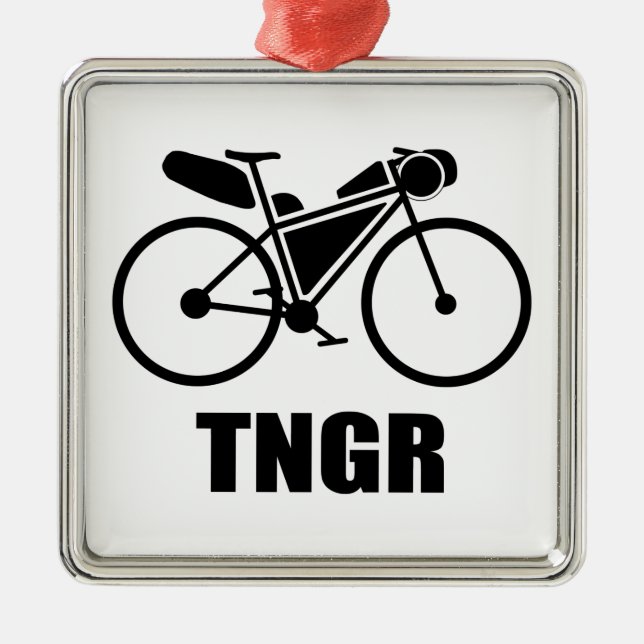 Trans North Georgia Race Bikepacking Metal Ornament (Front)