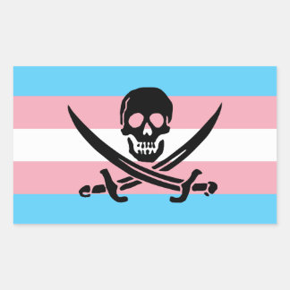 Trans Pirate Pride Sticker