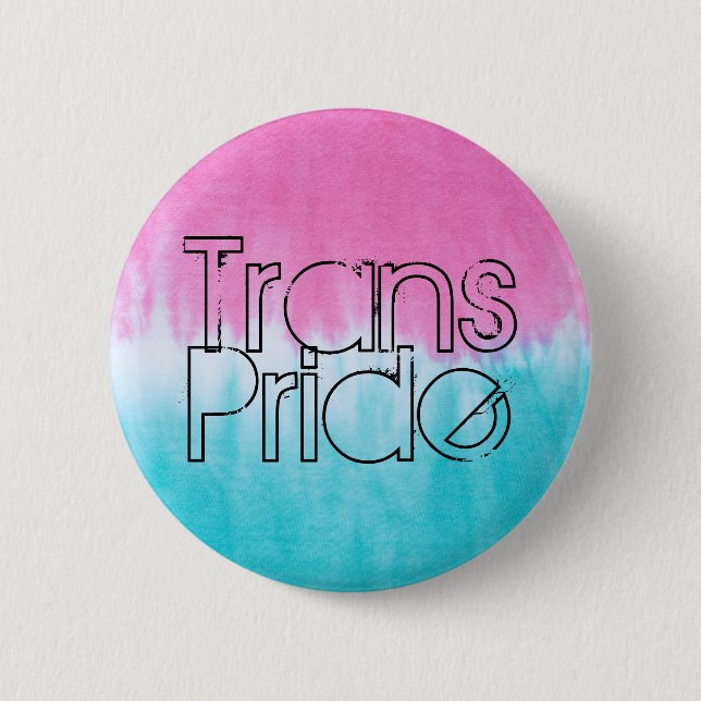 Trans Pride 6 Cm Round Badge (Front)