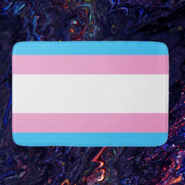 Trans Pride Bath Mat: Embrace Every Colour Mat (Creator Uploaded)