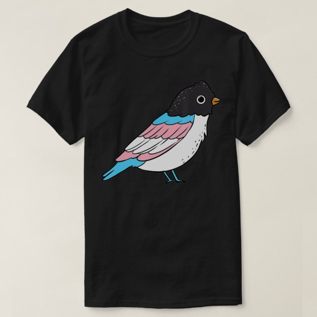 Trans Pride Bird Transgender  T-Shirt (Design Front)