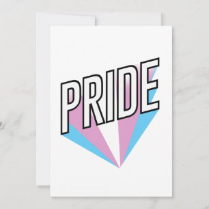 Trans Pride Burst Holiday Card