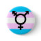 Trans Pride button - with symbol