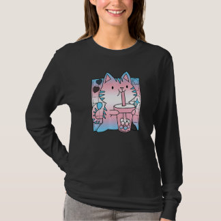 Trans Pride Cat Cat Mum Lgbt Gay Lgbtq Pride Mont T-Shirt