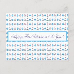 Trans Pride Christmas Holiday Postcard