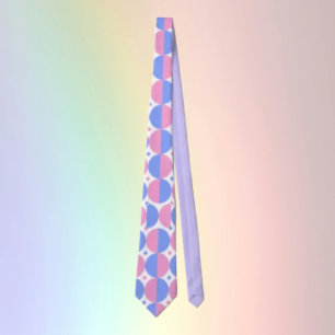 Trans Pride Circles Tie: Bold & Proud Tie