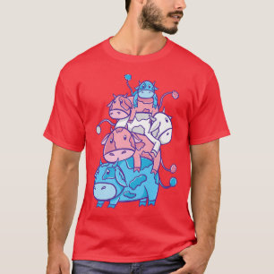 Trans Pride Cow Pile Transgender T-Shirt