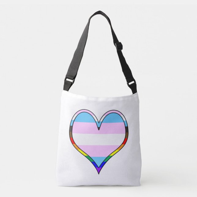 Trans Pride Crossbody Bag (Front)
