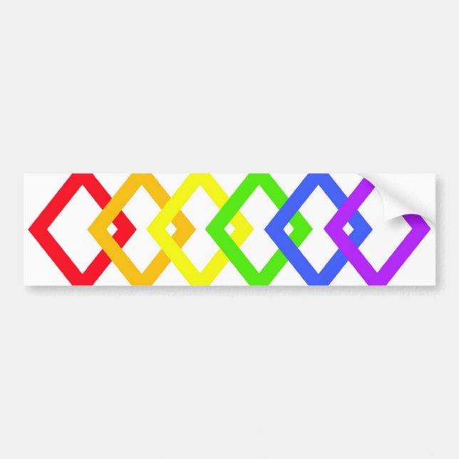 TRANS PRIDE DIAMONDS copy Bumper Sticker (Front)