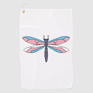 Trans Pride Dragonfly Golf Towel
