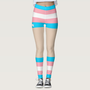 Trans Pride Faux Shorts & Legs  Leggings