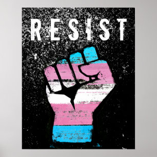Trans Pride Fist Poster