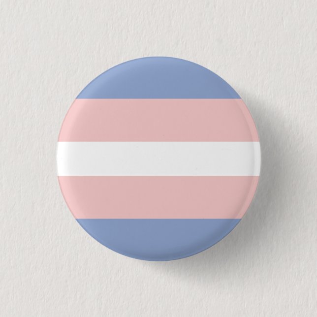 Trans Pride Flag Button Pin (Front)