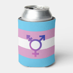 Trans Pride Flag Can Cooler