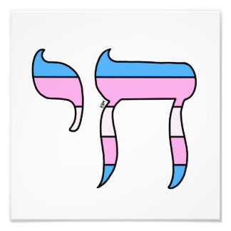 Trans Pride Flag Chai Photo Print