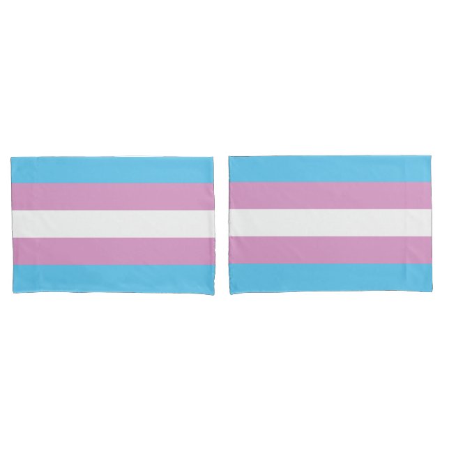 Trans Pride Flag Pillowcase (Front-Set)
