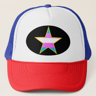 Trans Pride Flag Star Trucker Hat