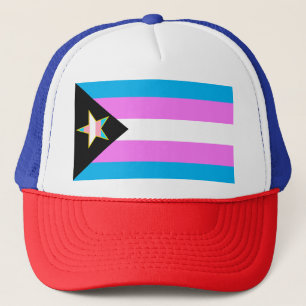 Trans Pride Flag Star Trucker Hat